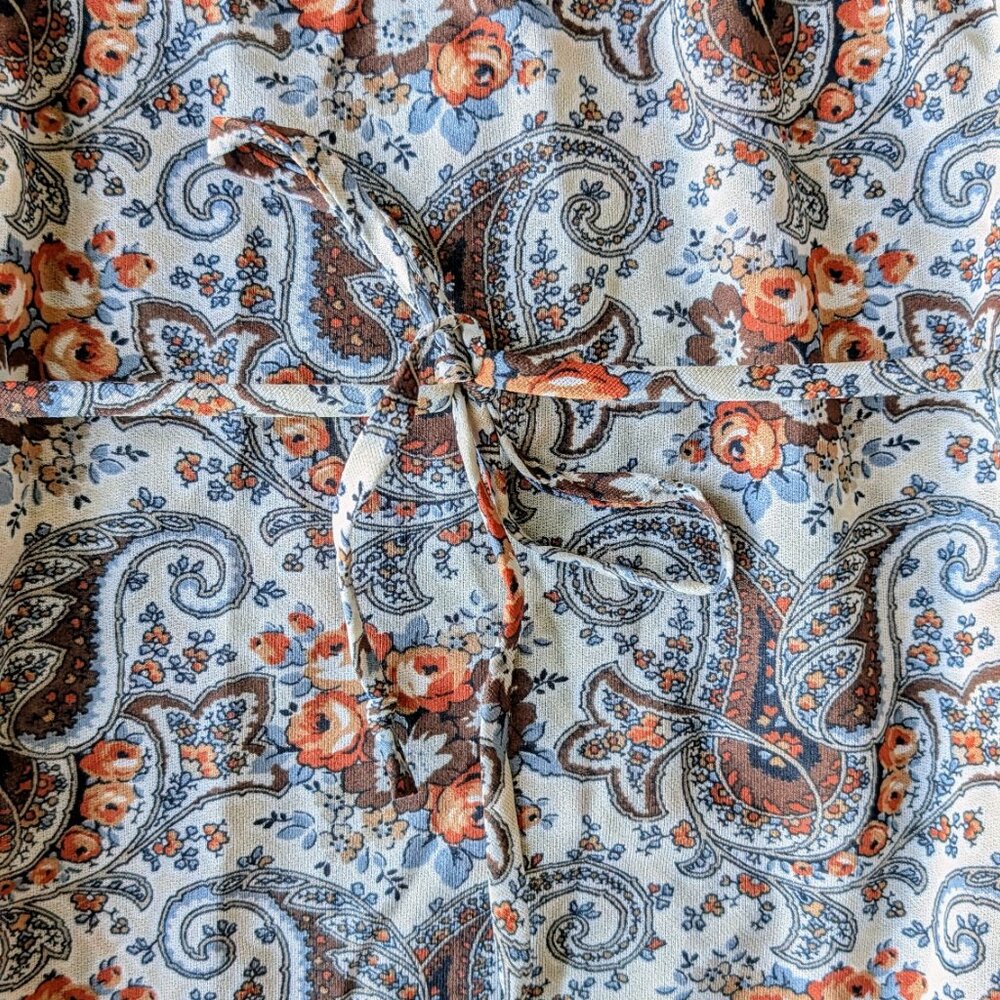 Vintage 60s Kay Windsor Brown Paisley Midi Dress Jacket Matching Set union made - Picture 4 of 16